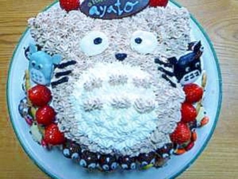トトロのかわいいバースデーケーキ レシピ 作り方 By アートちゅん 楽天レシピ トトロのかわいいバースデーケーキ レシピ 作り方 By アートちゅん 楽天レシピ